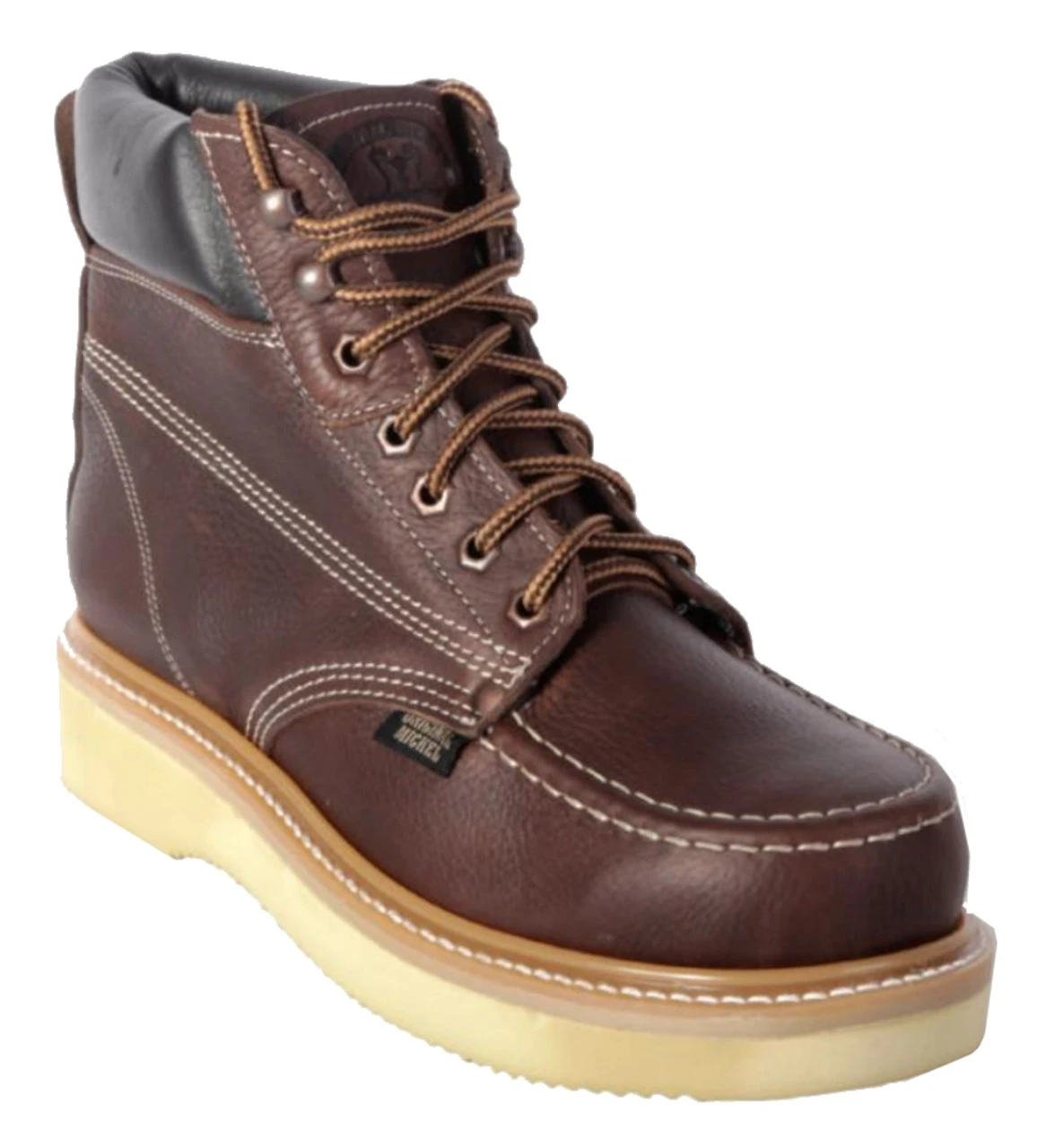 Original Michel Boot Co. Leather High Top Blucher-Style Hiking Or Work Boot 1 Original Michel Boot Co. Leather High Top Blucher-Style Hiking Or Work Boot