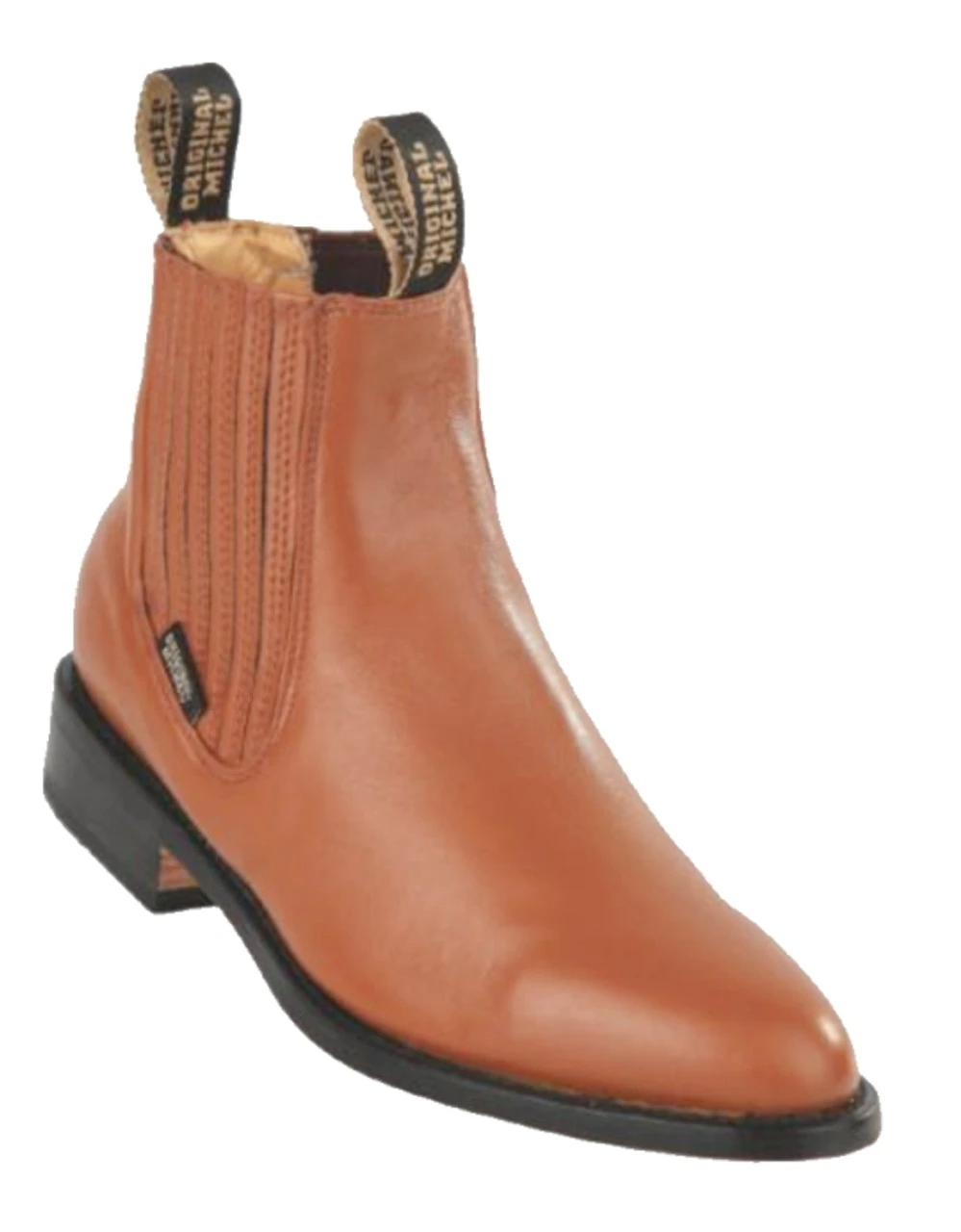 Original Michel Boot Co. Charro Deer Leather Ankle Boot - Welt Leather Sole 3 Original Michel Boot Co. Charro Deer Leather Ankle Boot - Welt Leather Sole - Image 3