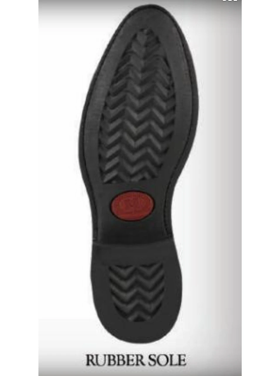 Original Michel Boot Co. Suede Charro Ankle Boot - Natural Edge Rubber Sole 6 Original Michel Boot Co. Suede Charro Ankle Boot - Natural Edge Rubber Sole - Image 6