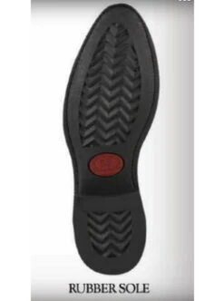 Original Michel Boot Co. Grasso Finish Leather Charro Ankle Boot - Rubber Sole -Suit Discount Store ORB H64 SU sole 69831.1520459932