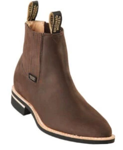 Original Michel Boot Co. Suede Charro Ankle Boot - Natural Edge Rubber Sole 8 Original Michel Boot Co. Suede Charro Ankle Boot - Natural Edge Rubber Sole -Suit Discount Store ORB H64C SU BR 99250.1520537132