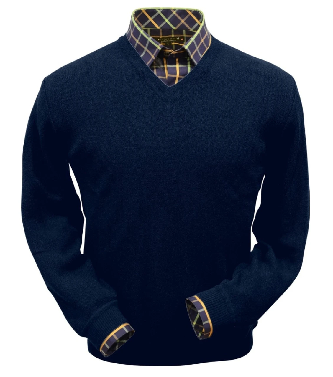 Peru Unlimited Baby Alpaca And Wool V-Neck Sweater -Navy 1 Peru Unlimited Baby Alpaca And Wool V-Neck Sweater -Navy