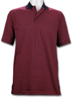 Peru Unlimited Mini Striped Pima Cotton Knit Polo Shirt