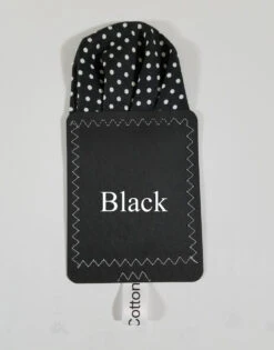 Black Polka Dots - 100% Cotton Pre-Folded Pocket Square Insert -Suit Discount Store Polkadot black close 24561.1641486592