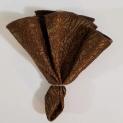 Antonio Ricci 2-in-1 Bronze 100% Jacquard Silk Pouf Round Pocket Square -Suit Discount Store Silk Bronze 3 93008.1675367752