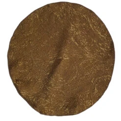 Antonio Ricci 2-in-1 Bronze 100% Jacquard Silk Pouf Round Pocket Square -Suit Discount Store Silk Bronze 4 94614.1675367753