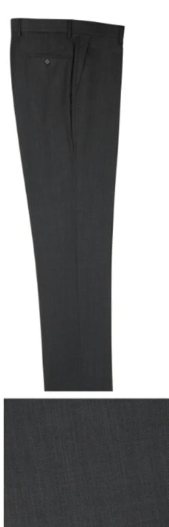 Tiglio 100% Italian Wool Modern Fit Slacks - 14 Colors -Suit Discount Store TGL PT 2560 charcoalbirds 69375.1527018253