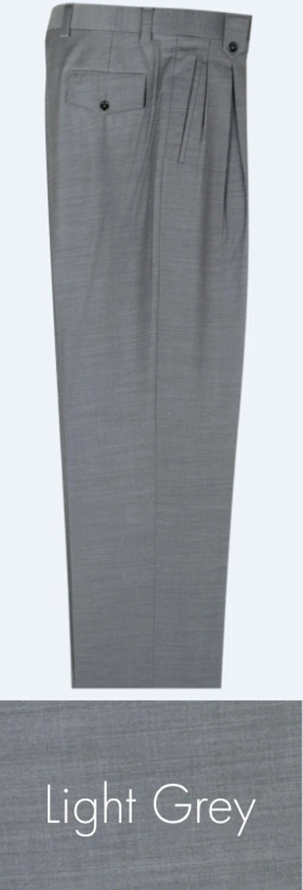 Tiglio 100% Wool Pleated Wide-Legged Slacks 4 Tiglio 100% Wool Pleated Wide-Legged Slacks - Image 4