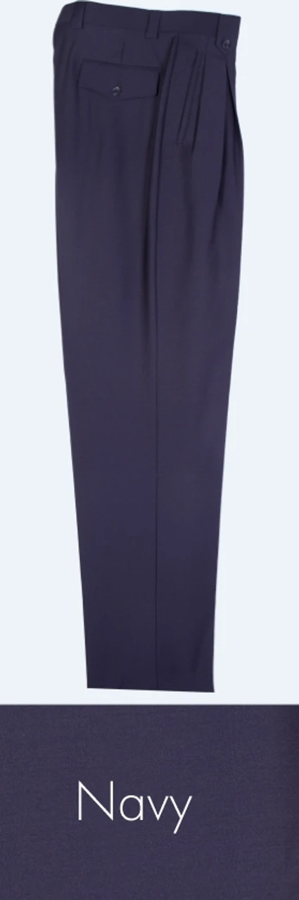 Tiglio 100% Wool Pleated Wide-Legged Slacks 7 Tiglio 100% Wool Pleated Wide-Legged Slacks - Image 7