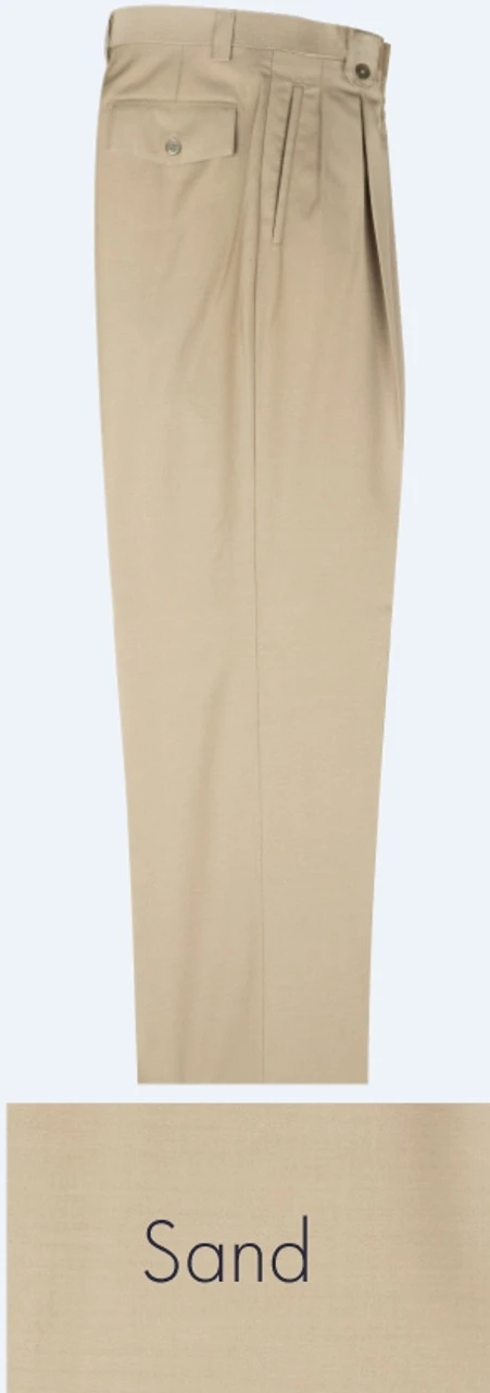 Tiglio 100% Wool Pleated Wide-Legged Slacks 3 Tiglio 100% Wool Pleated Wide-Legged Slacks - Image 3