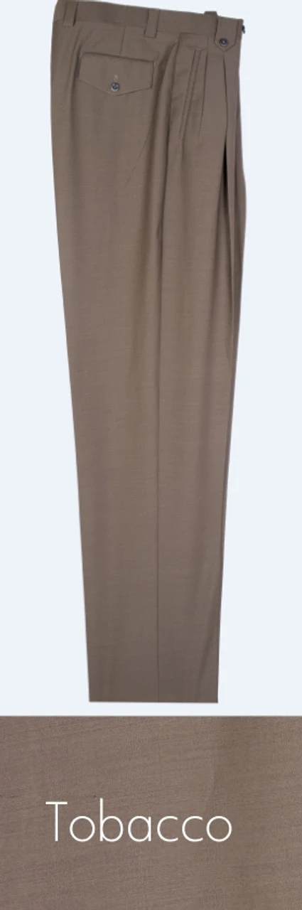 Tiglio 100% Wool Pleated Wide-Legged Slacks 5 Tiglio 100% Wool Pleated Wide-Legged Slacks - Image 5