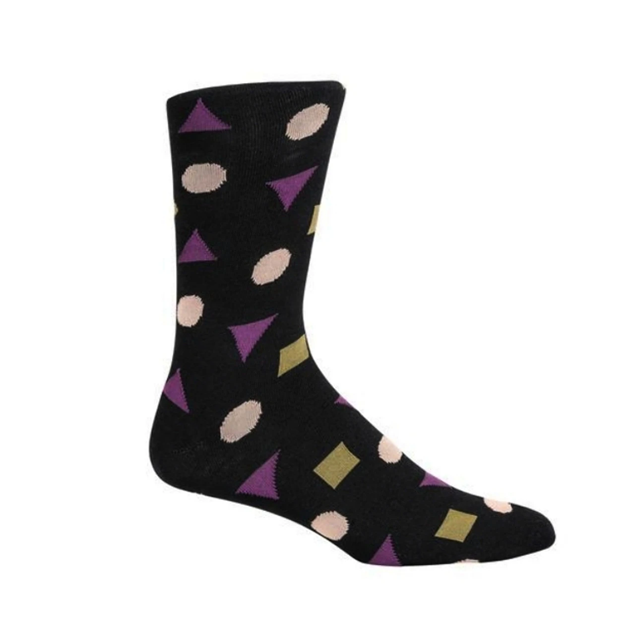 ThreadJar Premium Cotton & Spandex Socks - Geometric Designs 1 ThreadJar Premium Cotton & Spandex Socks - Geometric Designs