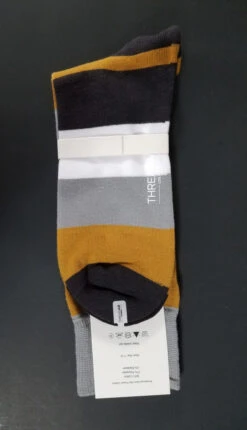 ThreadJar Premium Cotton & Spandex Socks - Block Design -Suit Discount Store TJ SK 761 2 35580.1644792841