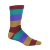 ThreadJar Premium Cotton & Spandex Socks - Color Block Design