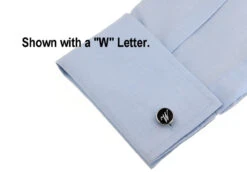 Personalized Initial Cufflinks Letter N (V-CF-1684BS-N) 5 Personalized Initial Cufflinks Letter N (V-CF-1684BS-N) -Suit Discount Store V CF 1684BS cuff 90886.1549534685