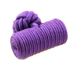 Purple Silk-Knotted Knob Cufflinks (V-CF-40158)