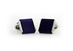 Dark Blue Cat's Eye Stone Cufflinks (V-CF-50860BL-S) -Suit Discount Store V CF 50860BL S 3 99263.1534029418