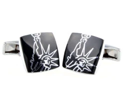 Abstract Statue Of Liberty New York Cufflinks (V-CF-52679) -Suit Discount Store V CF 52679 3 68193.1549409145