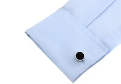 Round Black Onyx Cufflinks (V-CF-56005) 7 Round Black Onyx Cufflinks (V-CF-56005) -Suit Discount Store V CF 56005 2 17220.1534902797