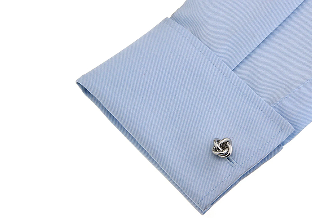 Small Love Knots Cufflinks (V-CF-56541) 3 Small Love Knots Cufflinks (V-CF-56541) - Image 3