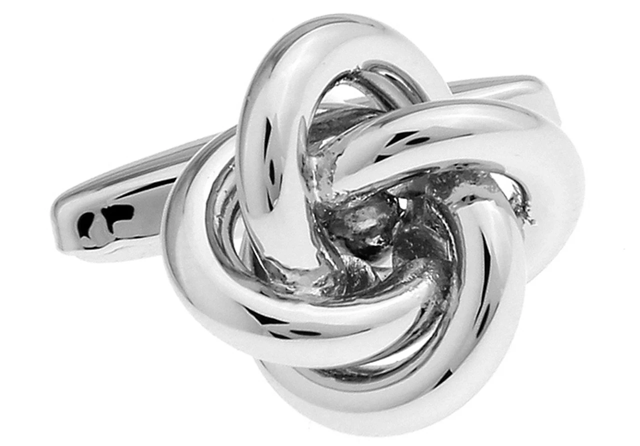 Small Love Knots Cufflinks (V-CF-56541) 1 Small Love Knots Cufflinks (V-CF-56541)