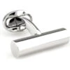 Long Silver Cylinder Cufflinks (V-CF-57530)