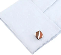 Caramel Colored Cat's Eye Cufflinks (V-CF-60694BR) -Suit Discount Store V CF 60694BR 4 74649.1534873547