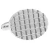 Notched Oval Silver Cufflinks (Notched Oval Silver Cufflinks)