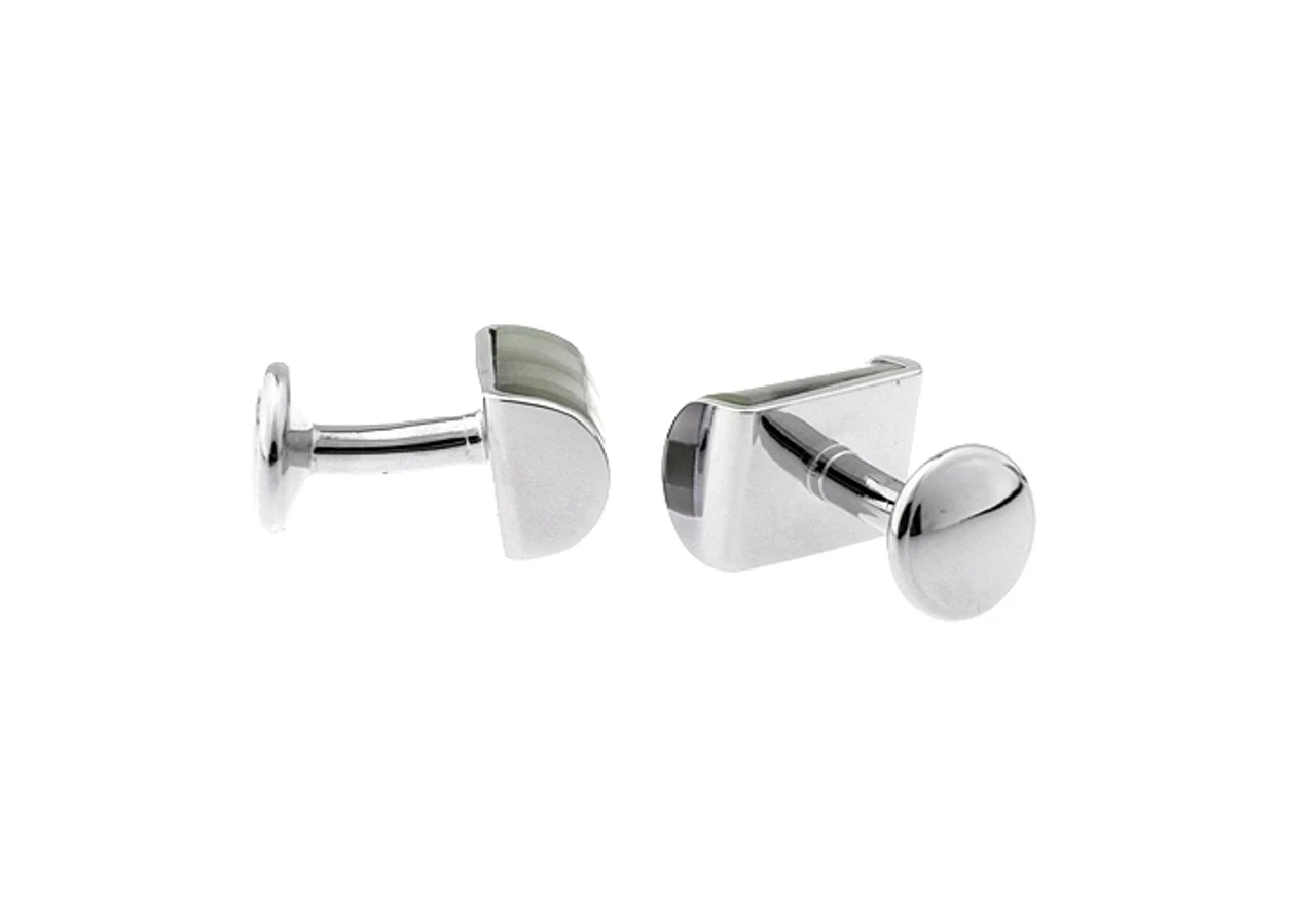 Mother-of-Pearl & Cat's Eye Insert Square Cufflinks (V-CF-66370MP-GY) 2 Mother-of-Pearl & Cat's Eye Insert Square Cufflinks (V-CF-66370MP-GY) - Image 2