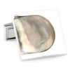 Black Mother Of Pearl Design Cufflinks (V-CF-67064MP)