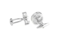 Diamond Swarovski® Crystal Moon Shape Cufflinks (V-CF-C40411C-S) -Suit Discount Store V CF C40411C S 2 63017.1522705356