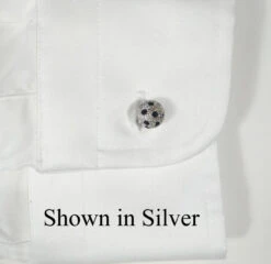 Small Gold With Black Swarovski® Crystals Dual Ball Cufflinks (V-CF-C509B-G) 7 Small Gold With Black Swarovski® Crystals Dual Ball Cufflinks (V-CF-C509B-G) -Suit Discount Store V CF C509 cuff2 51651.1608417731