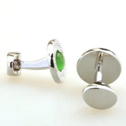 Green Cat's Eye Stone Cufflinks (V-CF-C53340-GR) 5 Green Cat's Eye Stone Cufflinks (V-CF-C53340-GR) -Suit Discount Store V CF C53340 GR 2 78263.1535193833