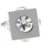 Diamond Cubed Crystal Cufflinks (V-CF-C61030C-S)