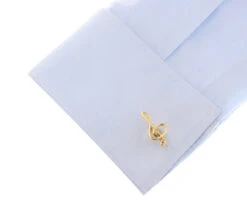 Large Treble Clef With Blue Crystal Cufflinks (V-CF-C64927B-G) -Suit Discount Store V CF C64927BL G 4 42233.1534484931