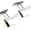Stainless Steel Swivel Swarovski® Crystal Cufflinks (V-CF-C800C)