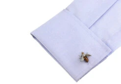 Enameled Wasps With Swarovski® Crystals Cufflinks (V-CF-E404) 7 Enameled Wasps With Swarovski® Crystals Cufflinks (V-CF-E404) -Suit Discount Store V CF E404 64374.1551067751
