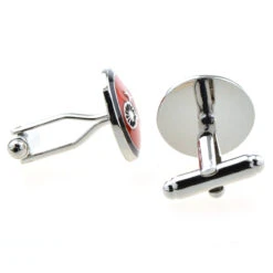 Red Enamel Bicycle Cufflinks (V-CF-E52977R) -Suit Discount Store V CF E52977R 3 97485.1535417813