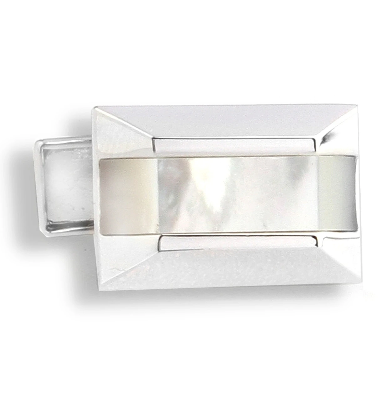 Oblong Mother Of Pearl Insert Cufflinks (V-CF-G50905MP) 4 Oblong Mother Of Pearl Insert Cufflinks (V-CF-G50905MP) - Image 4
