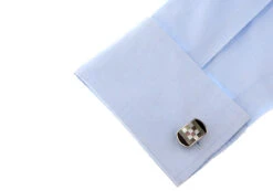 Black Onyx And Mother Of Pearl Cufflinks (V-CF-G60446) -Suit Discount Store V CF G60446 3 98071.1549887441