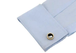 Yin-Yang Mother-of-Pearl & Onyx Gold Cufflinks (V-CF-G627G) 5 Yin-Yang Mother-of-Pearl & Onyx Gold Cufflinks (V-CF-G627G) -Suit Discount Store V CF G627G 4 00136.1549945120