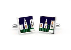 Mosaic Gemstone Skyline Cufflinks (V-CF-G64006) -Suit Discount Store V CF G64006 3 69060.1534902694