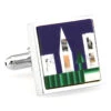 Mosaic Gemstone Skyline Cufflinks (V-CF-G64006)