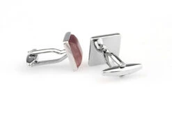 Mauve Pink Cat's Eye Stone Square Cufflinks (V-CF-G66604PM) 5 Mauve Pink Cat's Eye Stone Square Cufflinks (V-CF-G66604PM) -Suit Discount Store V CF G66604PM 2 41096.1535194694
