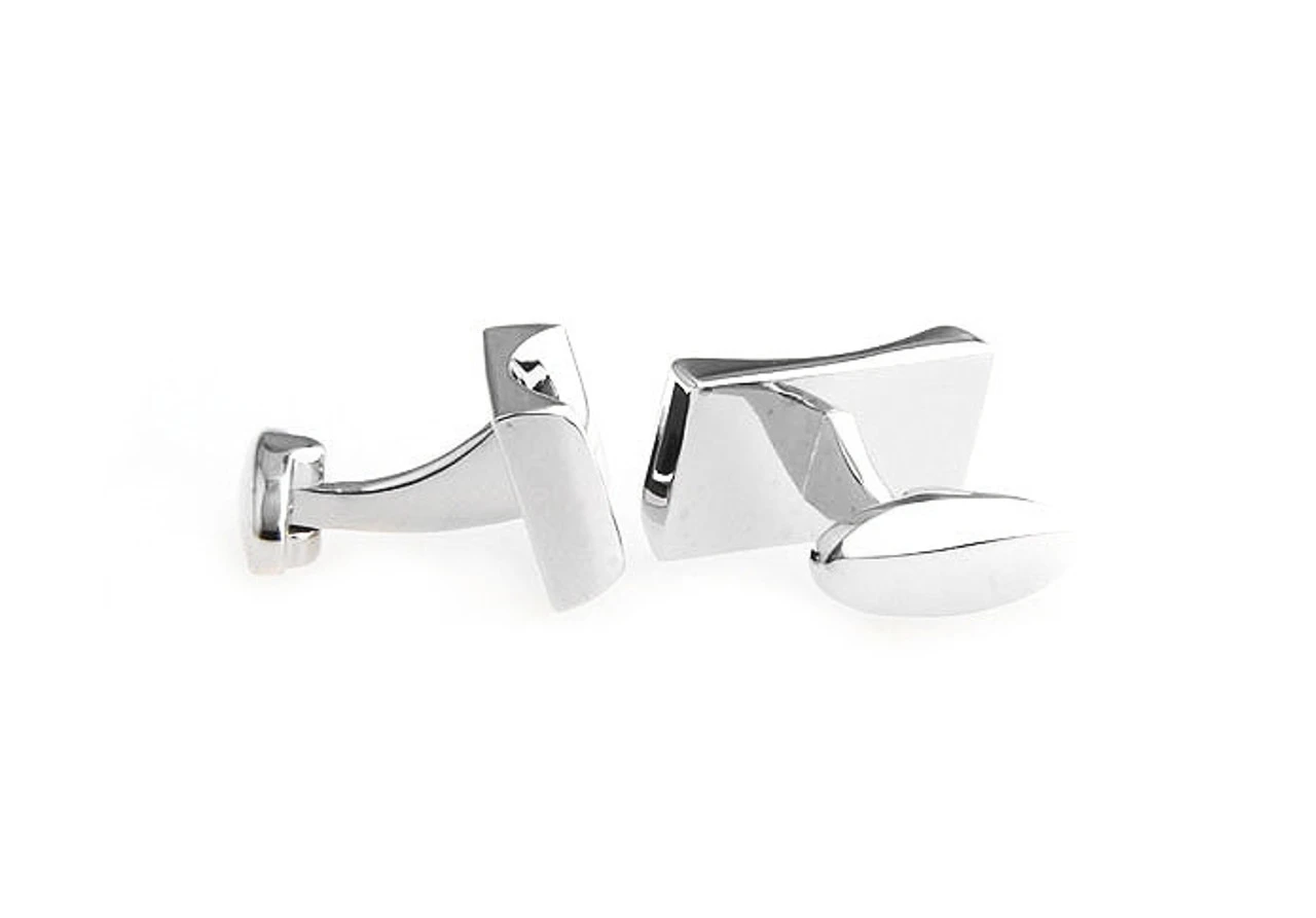 Black Onyx Insert Cufflinks (V-CF-G8054B-S) 3 Black Onyx Insert Cufflinks (V-CF-G8054B-S) - Image 3