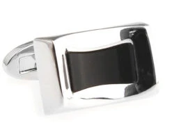 Black Onyx Insert Cufflinks (V-CF-G8054B-S)