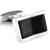 Rectangular Black Onyx Cufflinks (V-CF-G9177B)