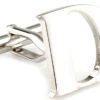 Large Personalized Initial Cufflinks - Letter D - Plus Your Choice (V-CF-M17046S-LT-D)
