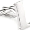 Large Personalized Initial Cufflinks - Letter L - Plus Your Choice (V-CF-M17046S-LT-L)