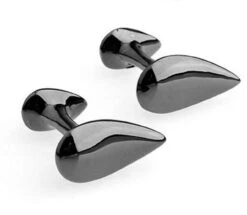 Tungsten Tear Drop Cufflinks (V-CF-M415-SM)